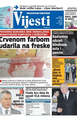 Vijesti - broj 6586, 26. jul 2016.