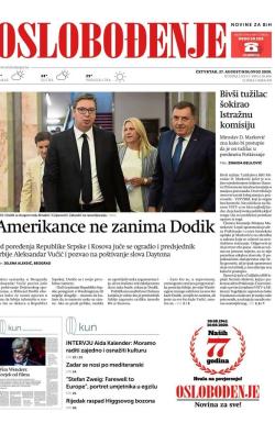 Oslobođenje - broj 26466, 27. avg 2020.