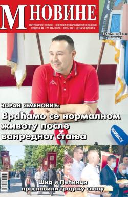 M Novine, Sr. Mitrovica - broj 962, 27. maj 2020.