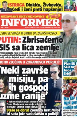 Informer - broj 1249, 8. jun 2016.