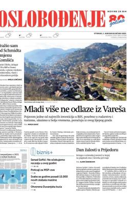 Oslobođenje - broj 27188, 3. jan 2023.