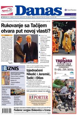 Danas - broj 5397, 9. jul 2012.