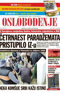 Oslobođenje - broj 24.936, 24. apr 2016.