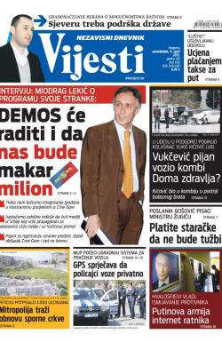 Vijesti - broj 6116, 6. apr 2015.