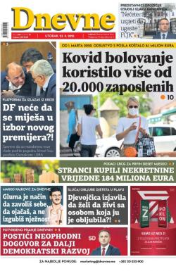 Dnevne novine - broj 3157, 23. nov 2021.