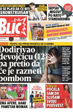 Blic - broj 7583, 26. mar 2018.