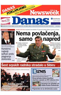 Danas - broj 6342, 9. feb 2015.