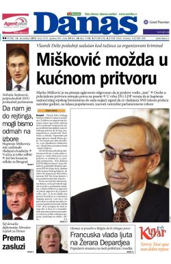 Danas - broj 5555, 14. dec 2012.