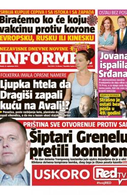 Informer - broj 2560, 22. sep 2020.