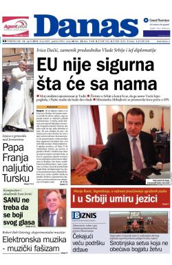 Danas - broj 6405, 13. apr 2015.