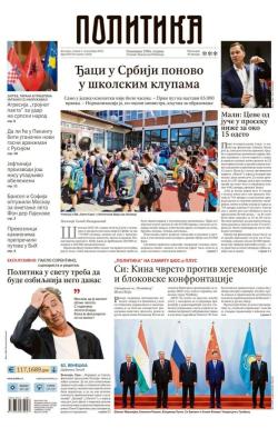 Politika - broj 40138, 2. sep 2025.