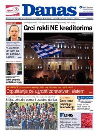 Danas - broj 6489, 6. jul 2015.