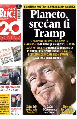 Blic - broj 7093, 10. nov 2016.