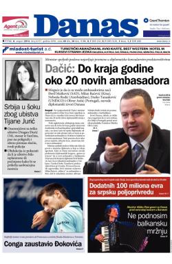 Danas - broj 6157, 8. avg 2014.
