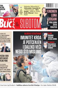 Blic - broj 8387, 4. jul 2020.