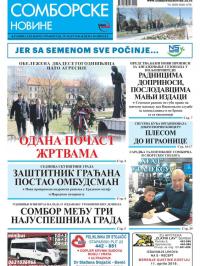 Somborske novine - broj 3379, 29. mar 2019.