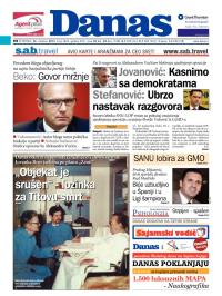 Danas - broj 5869, 24. okt 2013.