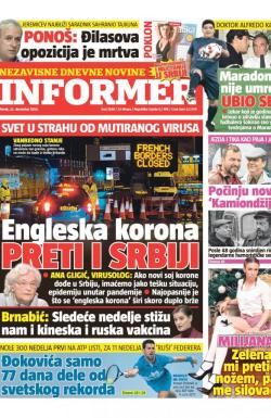 Informer - broj 2638, 22. dec 2020.