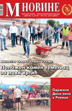 M Novine, Sr. Mitrovica - broj 1018, 23. jun 2021.