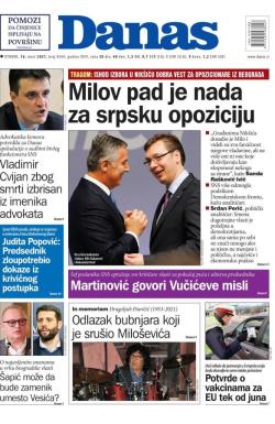 Danas - broj 8569, 16. mar 2021.