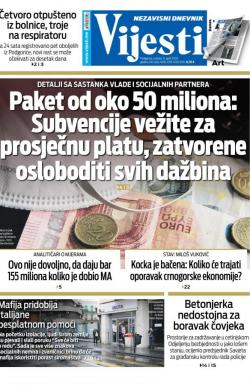 Vijesti - broj 7908, 11. apr 2020.