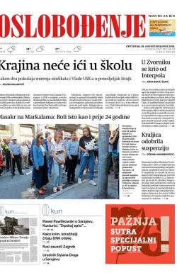 Oslobođenje - broj 26132, 29. avg 2019.