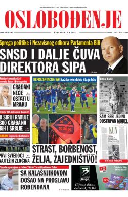 Oslobođenje - broj 24.548, 2. apr 2015.