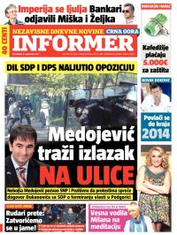 Informer CG - broj 715, 8. sep 2014.