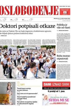 Oslobođenje - broj 25696, 10. jun 2018.