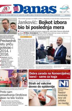 Danas - broj 7347, 10. nov 2017.