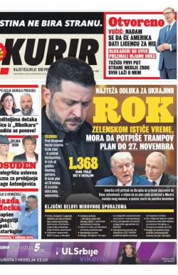 Kurir - broj 4215, 22. nov 2025.