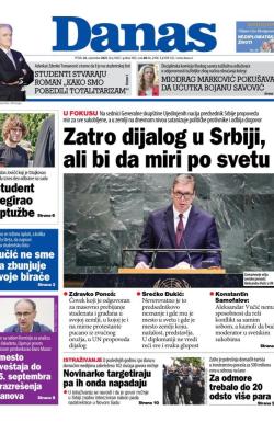 Danas - broj 10027, 26. sep 2025.