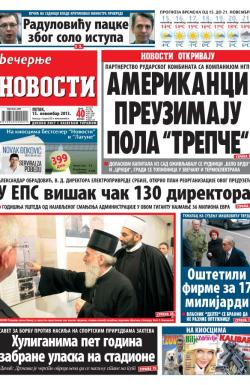 Večernje novosti - broj 1092, 15. nov 2013.