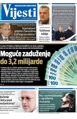Vijesti - broj 9896, 18. nov 2025.