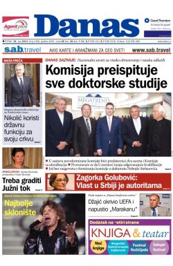 Danas - broj 6108, 20. jun 2014.