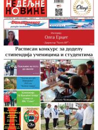 Nedeljne novine, B. Palanka - broj 2608, 10. sep 2016.