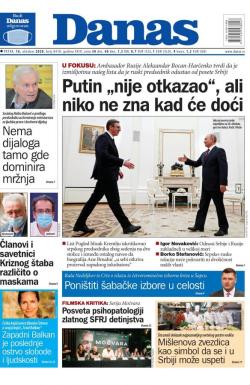 Danas - broj 8418, 16. okt 2020.