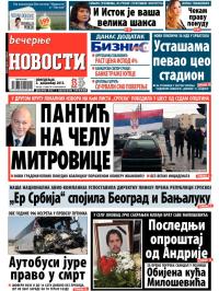 Večernje novosti - broj 1109, 2. dec 2013.