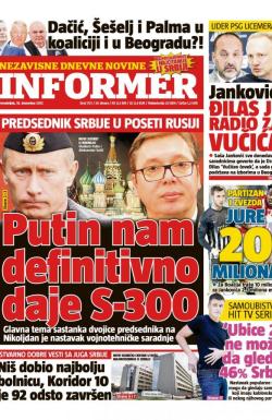 Informer - broj 1721, 18. dec 2017.