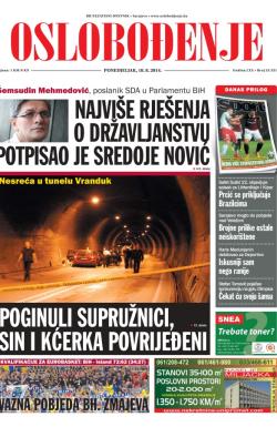 Oslobođenje - broj 24.321, 18. avg 2014.