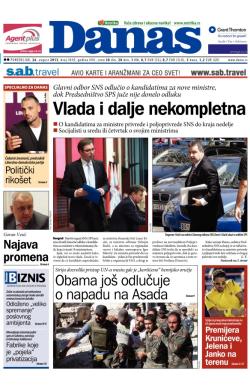 Danas - broj 5810, 26. avg 2013.