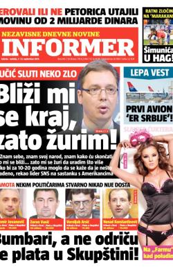 Informer - broj 410, 7. sep 2013.