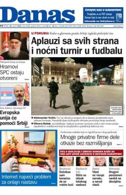 Danas - broj 8208, 20. mar 2020.
