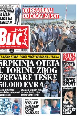 Blic - broj 8082, 19. avg 2019.