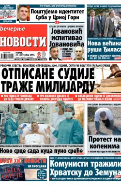 Večernje novosti - broj 1040, 24. sep 2013.