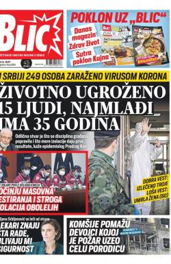 Blic - broj 8295, 24. mar 2020.