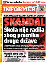 Informer CG - broj 786, 29. nov 2014.