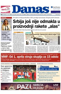 Danas - broj 6366, 5. mar 2015.
