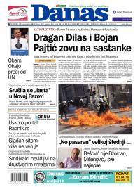Danas - broj 5477, 27. sep 2012.