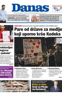 Danas - broj 9413, 22. sep 2023.